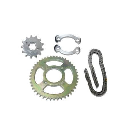 TVS Apache RTR 160 Chain and sprocket kit — two-wheeler spare part for export